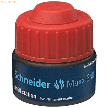 Schneider Permanentmarker Refill-Station 640 rot von Schneider