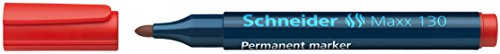 Schneider Permanentmarker Schneider 130 mit Rundspitze 1-3mm rot von Schneider