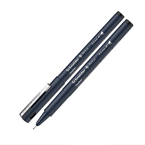 Schneider Pictus Fineliner Stift, 0,5 mm Linienbreite, Schwarz von Schneider