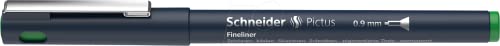Schneider Pictus Fineliner Stift, 0,9 mm Linienbreite, Grün von Schneider