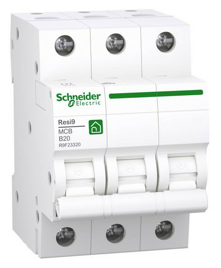 Schneider R9F23320 LS Resi9 3P, 20A, B 6kA von Schneider