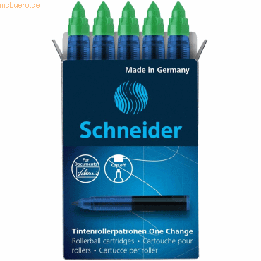 Schneider Rollerpatrone One Change 0,6mm grün VE=5 Stück von Schneider