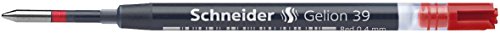 Schneider Schreibgeräte Gel-Tintenrollermine Gelion 39, Großraummine ISO-Format G2, rot von Schneider