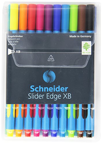 Schneider Schreibgeräte Kugelschreiber Slider Edge XB col. Etui 10 Stück von Schneider