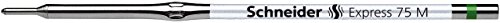 Schneider Schreibgeräte Kugelschreibermine EXPRESS 75 M, grün, ISO 12757-2 A2, dokumentenecht von Schneider