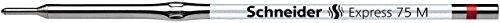 Schneider Schreibgeräte Kugelschreibermine EXPRESS 75 M, rot, ISO 12757-2 A2, dokumentenecht von Schneider
