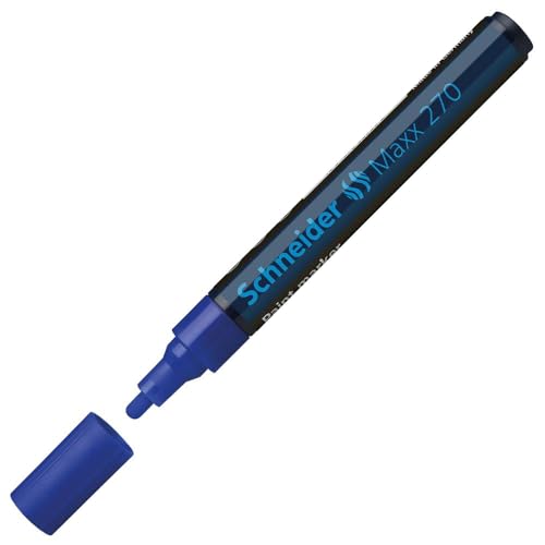 Schneider Schreibgeräte Lackmarker Maxx 270, 1-3 mm, blau von Schneider