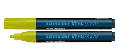 Schneider Schreibgeräte Lackmarker Maxx 270, 1-3 mm, gelb von Schneider