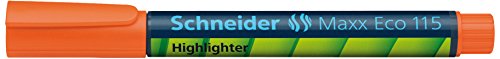 Schneider Schreibgeräte Textmarker Maxx Eco 115, nachfüllbar, orange von Schneider