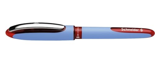 Schneider Schreibgeräte Tintenroller One Hybrid N 05, Hybrid-Needlespitze, 0,5 mm, rot, 183502 von Schneider