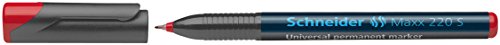 Schneider Schreibgeräte Universalmarker permanent Maxx 220 S, 0,4 mm, rot von Schneider Schreibgeräte