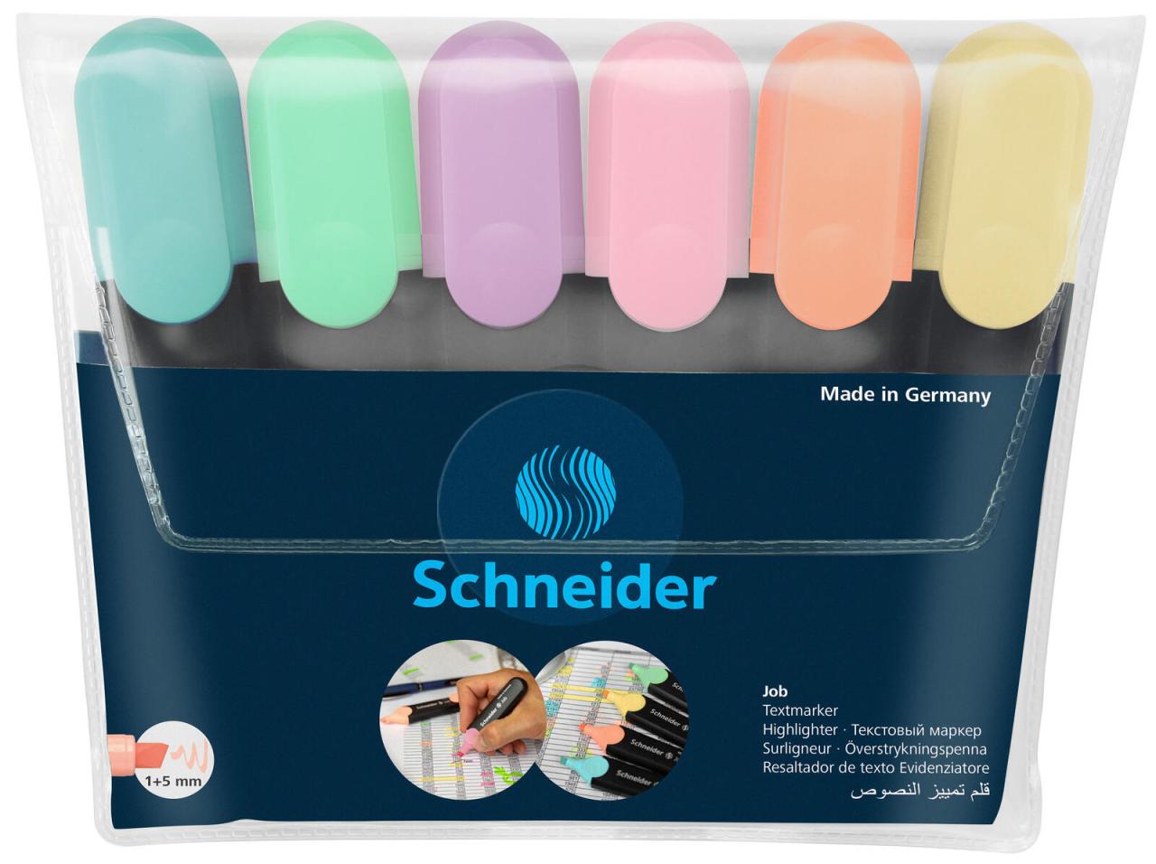 Schneider Textmarker Job Pastell Mehrfarbig von Schneider