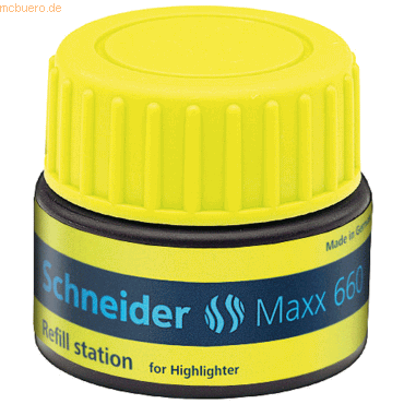 Schneider Textmarker Refill-Station 660 gelb von Schneider