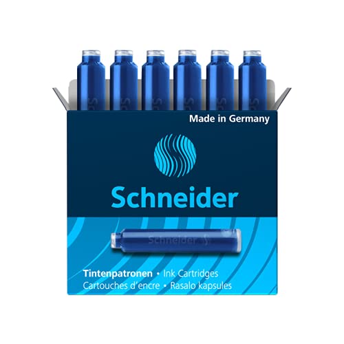 Schneider Tinten-/ Standard Patronen (für Füller, löschbar) 300 Stück königsblau von Schneider