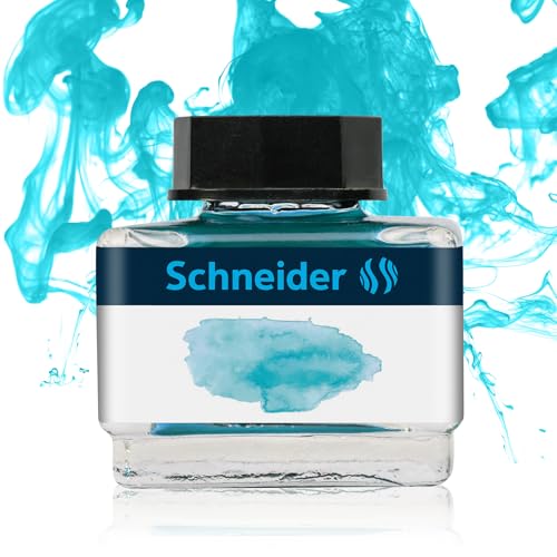 Schneider Tintenfass Pastell (15 ml) Bermuda Blue von Schneider