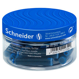 Schneider Tintenpatronen für Füller blau 30 St. von Schneider