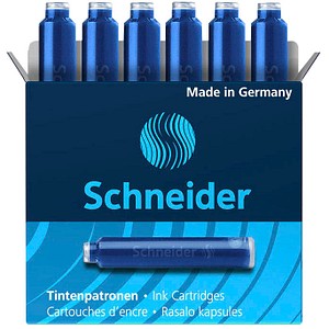 Schneider Tintenpatronen für Füller blau 6 St. von Schneider