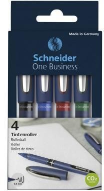 Schneider Tintenroller One Business 0,6mm sortiert 4 St./Pack. 303002899 Schneider Tintenroller One Business 0,6mm sortiert 4 St./Pack. 303002899 von Schneider