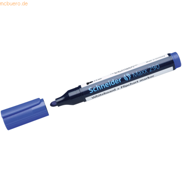 10 x Schneider Whiteboard- und Flipchartmarker 290 blau 10 x Schneider Whiteboard- und Flipchartmarker 290 blau von Schneider