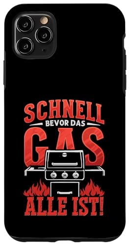 Schnell Gas Grillen Vatertag Spruch Für Männer Humor Papa Hülle für iPhone 11 Pro Max von Schnell Gas Grillen Vatertag Geschenk Papa