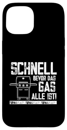 Schnell Gas Grillen Vatertag Spruch Für Männer Humor Papa Hülle für iPhone 15 von Schnell Gas Grillen Vatertag Geschenk Papa