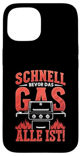 Schnell Gas Grillen Vatertag Spruch Für Männer Humor Papa Hülle für iPhone 15 von Schnell Gas Grillen Vatertag Geschenk Papa