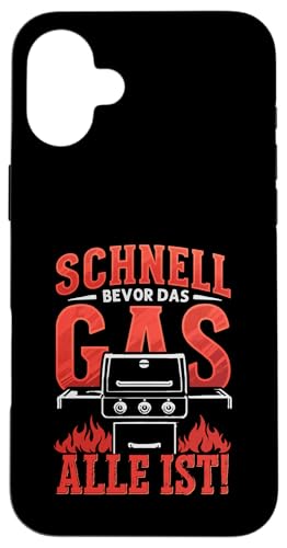 Schnell Gas Grillen Vatertag Spruch Für Männer Humor Papa Hülle für iPhone 16 Plus von Schnell Gas Grillen Vatertag Geschenk Papa