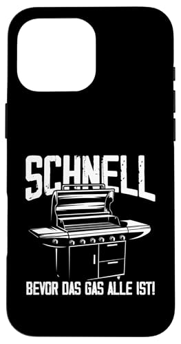 Schnell Gas Grillen Vatertag Spruch Für Männer Humor Papa Hülle für iPhone 16 Pro Max von Schnell Gas Grillen Vatertag Geschenk Papa