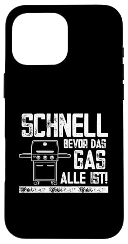 Schnell Gas Grillen Vatertag Spruch Für Männer Humor Papa Hülle für iPhone 16 Pro Max von Schnell Gas Grillen Vatertag Geschenk Papa