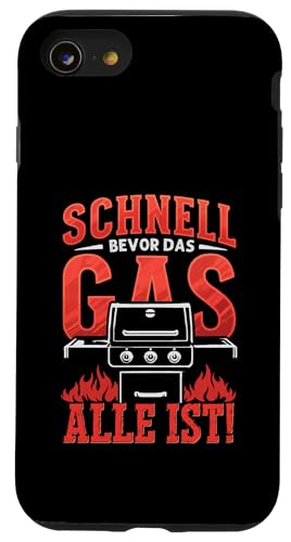 Schnell Gas Grillen Vatertag Spruch Für Männer Humor Papa Hülle für iPhone SE (2020) / 7 / 8 von Schnell Gas Grillen Vatertag Geschenk Papa