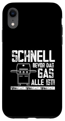 Schnell Gas Grillen Vatertag Spruch Für Männer Humor Papa Hülle für iPhone XR von Schnell Gas Grillen Vatertag Geschenk Papa