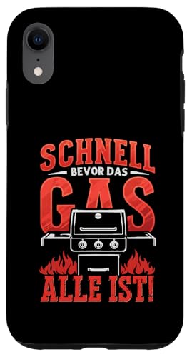 Schnell Gas Grillen Vatertag Spruch Für Männer Humor Papa Hülle für iPhone XR von Schnell Gas Grillen Vatertag Geschenk Papa