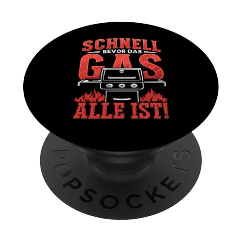 Schnell Gas Grillen Vatertag Spruch Für Männer Humor Papa PopSockets Klebender PopGrip von Schnell Gas Grillen Vatertag Geschenk Papa