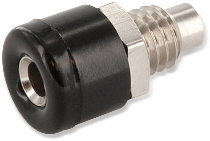 SCHNEPP Zwerg-Einbaubuchse, 2,6 mm, schwarz von Schnepp