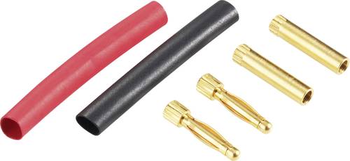 Schnepp DS 2 Alu Büschelstecker Stecker, gerade, Buchse, gerade Stift-Ø: 2mm Rot, Schwarz 1St. von Schnepp