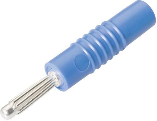 Schnepp S 4000L Büschelstecker Stecker, gerade Stift-Ø: 4mm Blau von Schnepp