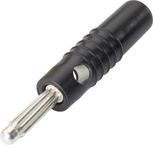 Schnepp S 4004 S Büschelstecker Stecker, gerade Stift-Ø: 4mm Schwarz von Schnepp