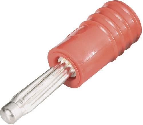 Schnepp ÜS 4020 rt Übergangsstecker Stecker 4mm - Buchse 2mm Rot von Schnepp