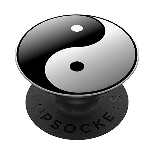 Yin Yang Ying Yin-Yang Symbol Zeichen Yoga Meditation Buddha PopSockets mit austauschbarem PopGrip von Schöner Fingerhalter cool am Handy Jungs & Mädchen