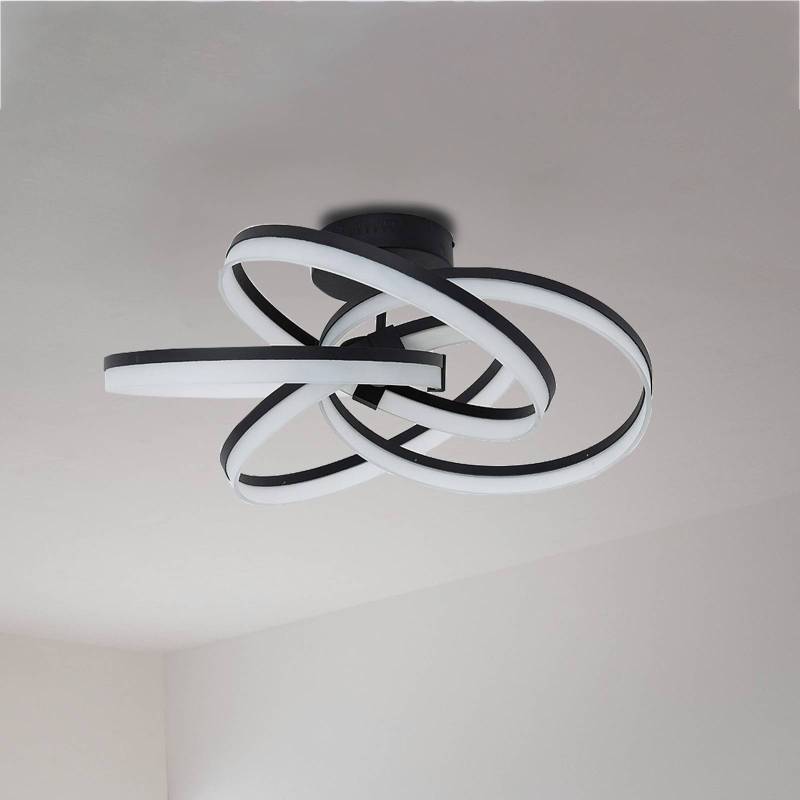 Schöner Wohnen Loop LED-Deckenleuchte CCT schwarz von Schöner Wohnen