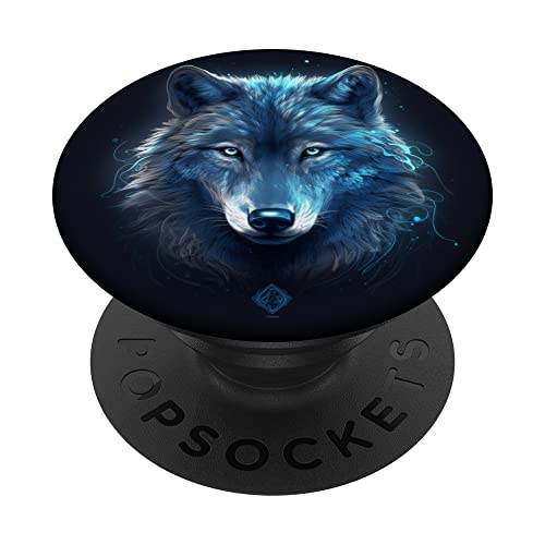 Wunderschönes Wolf Design für PopSockets Klebender PopGrip Wunderschönes Wolf Design für PopSockets Klebender PopGrip von Schönes Wolf porträt Design