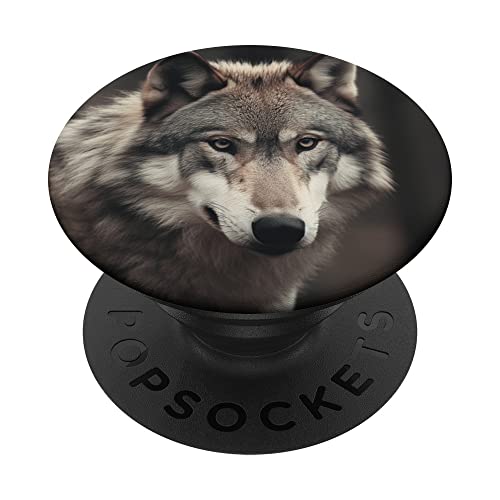 Wunderschönes Wolf Design für PopSockets Klebender PopGrip Wunderschönes Wolf Design für PopSockets Klebender PopGrip von Schönes Wolf porträt Design