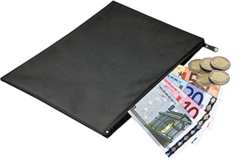 2 Stück Banktasche aus Nylon Dokumententasche Etui Geldscheintasche von School-MaxX