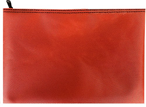 Banktasche Geldscheintasche aus Nylon, Farbe: orange Dokumententasche Etui von School-MaxX