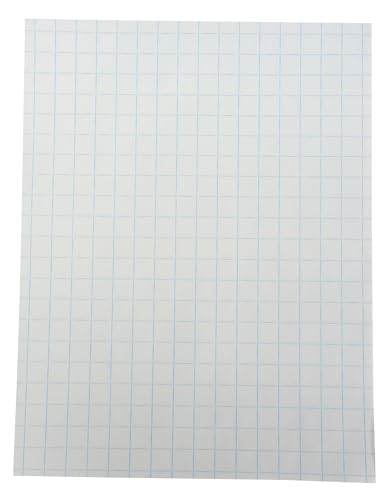 Schule smart 85279 doppelseitig Graph Papier mit 1/2 in Artikel blöcke – 8 1/5,1 x 27,9 cm – von 500 – Weiß liniert von School Smart