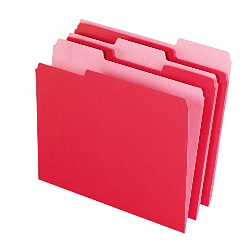 Schule smart wendbar Colored Datei Ordner – 1/3 Tab – Box von 100 – Rot Schule smart wendbar Colored Datei Ordner – 1/3 Tab – Box von 100 – Rot von School Smart