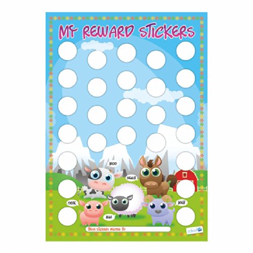 School Stickers A4-Belohnungstafel mit Aufklebern. von School Stickers