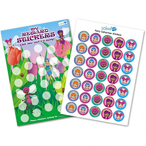 School Stickers A4 Feen-Belohnungstafel mit Aufklebern von School Stickers