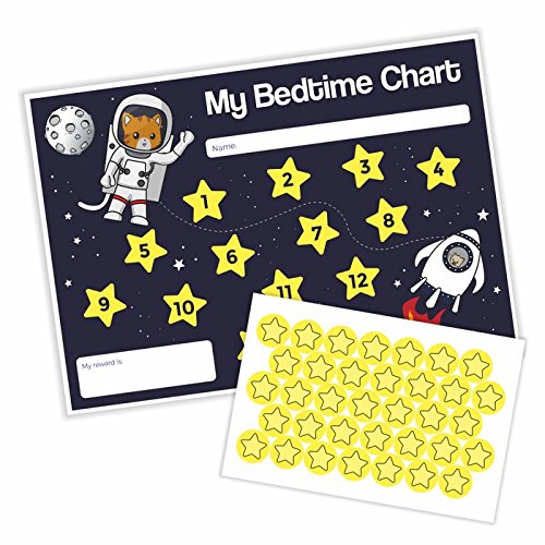School Stickers A4 Weltraumkatzen-Diagramm und Aufkleber von School Stickers
