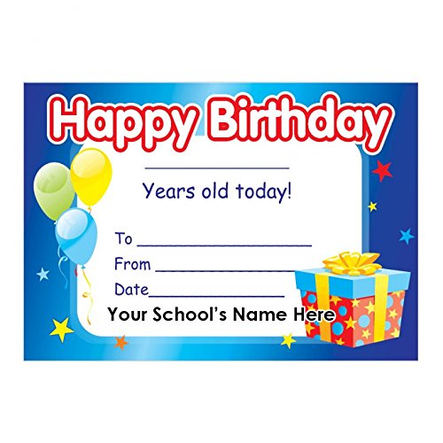 School Stickers A5 Happy Birthday Urkunden von School Stickers